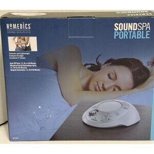 HoMedics SoundSpa Portable White Noise Sound Machine w Adapter & Box SS-2000